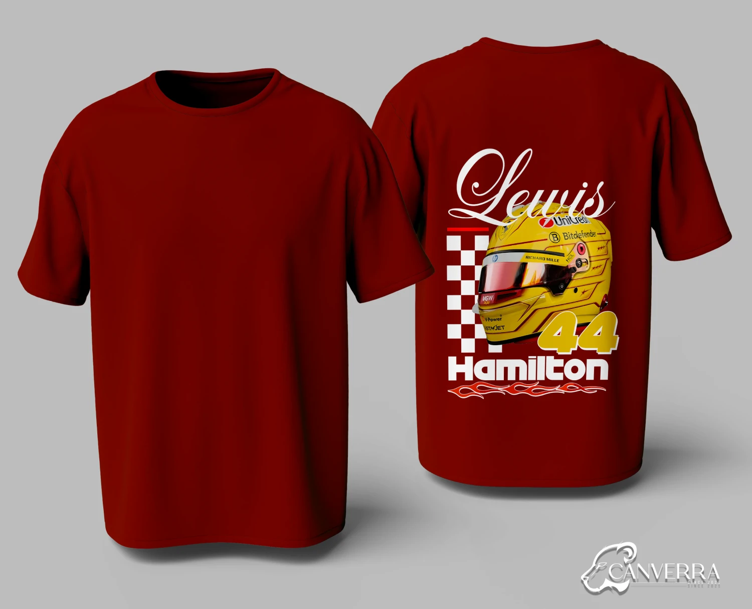 Lewis Hamilton 44 F1 Racing T-Shirt | Motorsport Graphic Tee