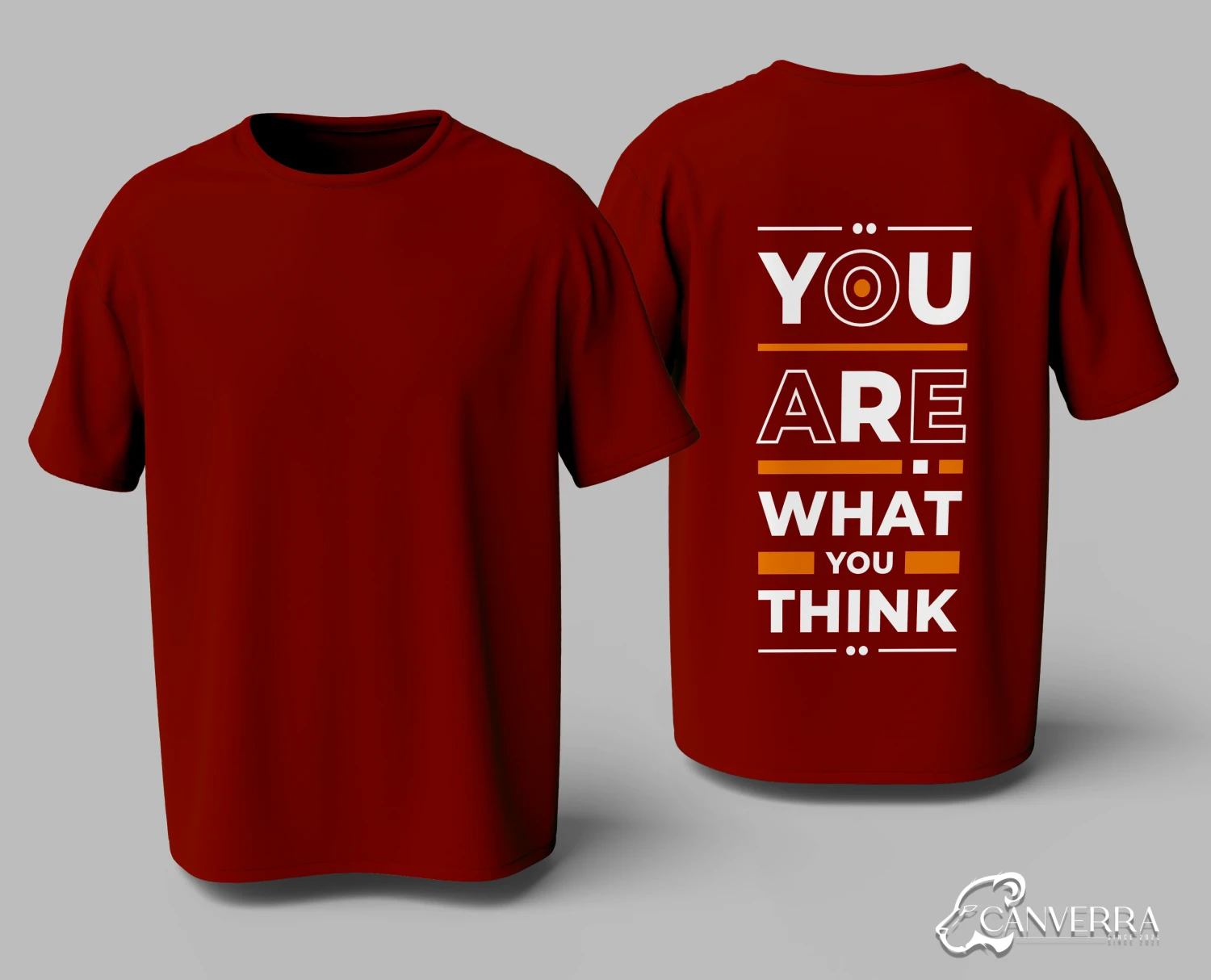 You Are What You Think T-shirt| Motivational Back Print