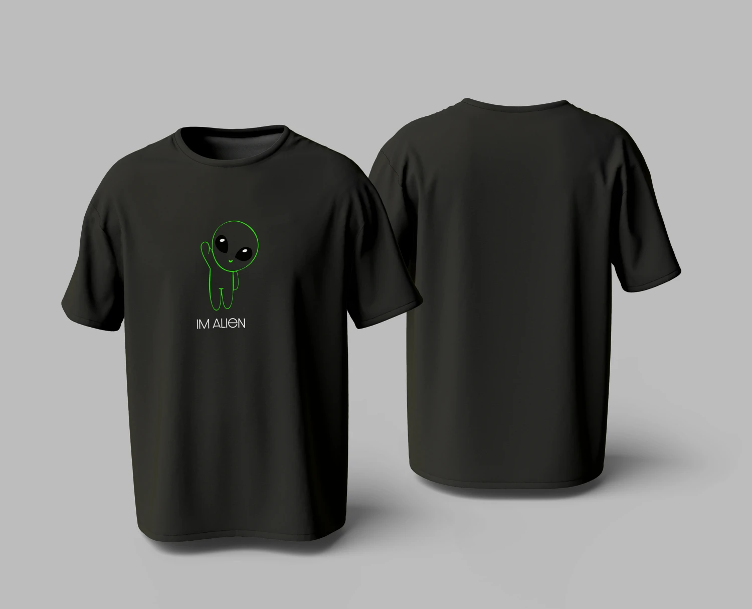 I'm Alien" Cute Alien Graphic Tee | Premium Cotton