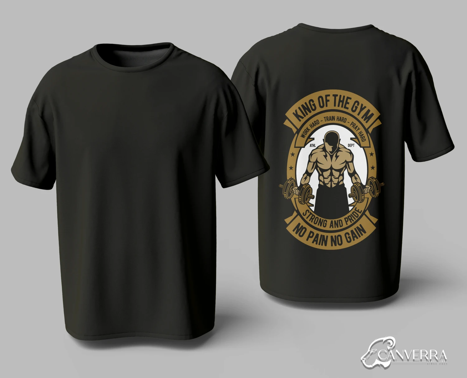 "King of the Gym" Motivational Fitness T-shirt
