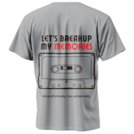 Breakup Memories Cassette Graphic T-Shirt