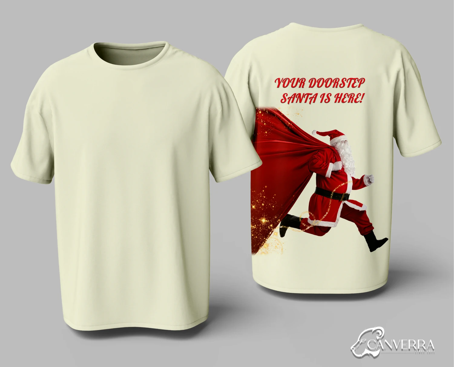 "Doorstep Santa" Festive Christmas T-Shirt
