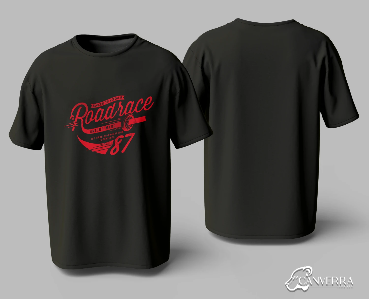 Roadrace 87 Vintage Graphic Tee | Retro Automotive Shirt