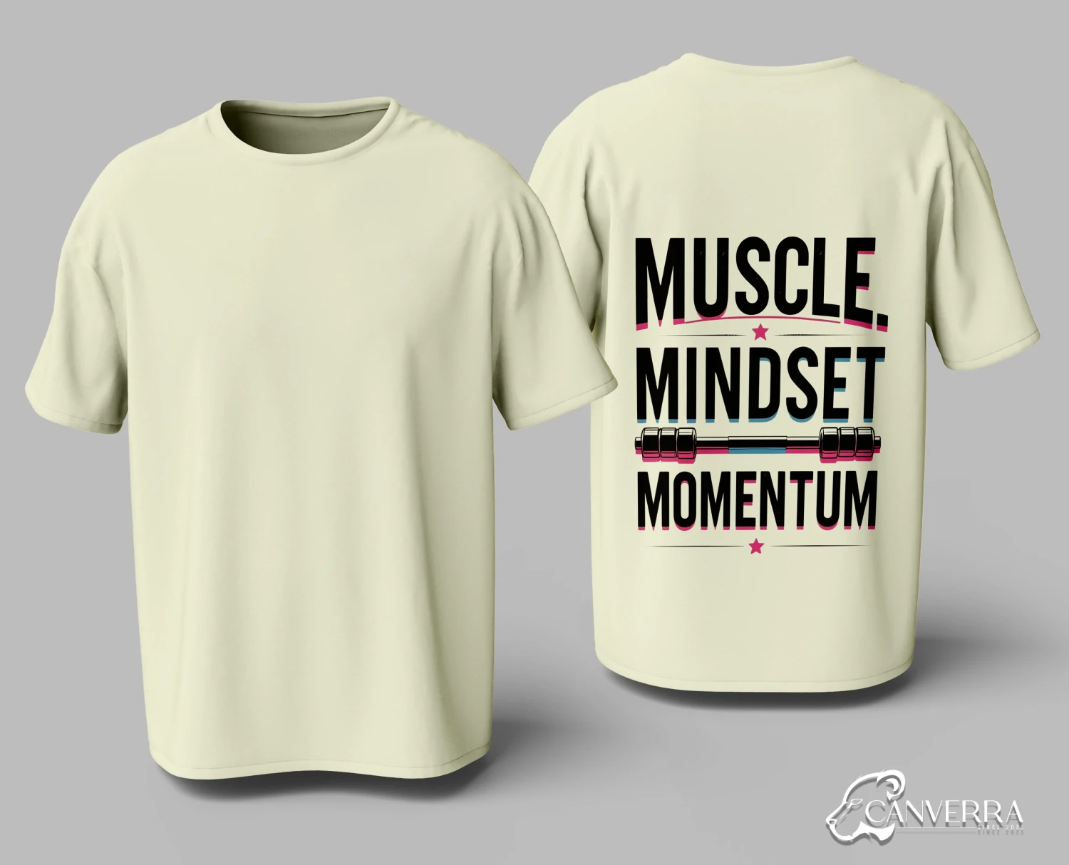 Muscle Mindset Momentum Motivational Fitness T-shirt