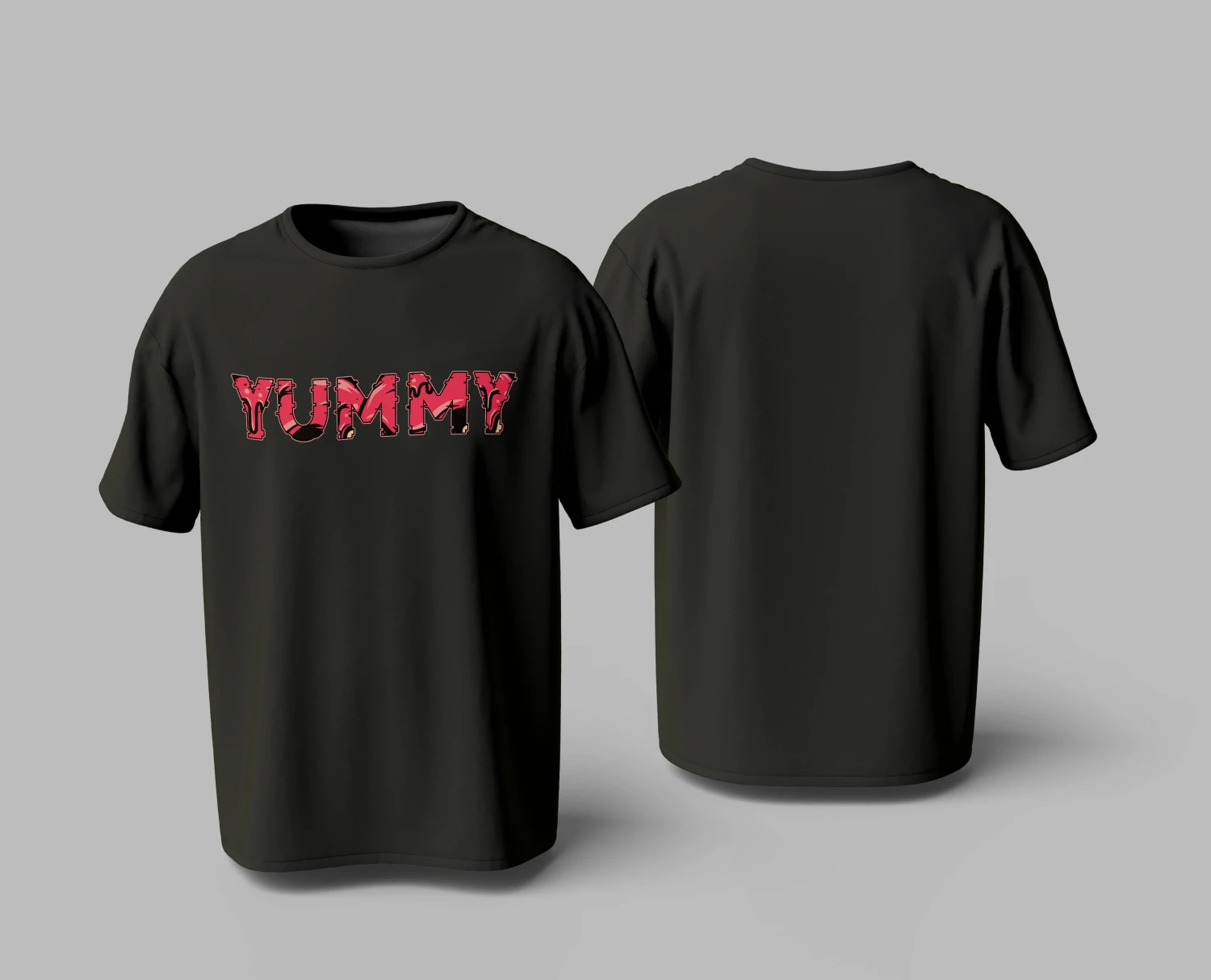 "Yummy" Edgy Drip T-shirt | 240GSM Premium Cotton