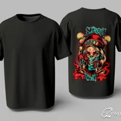 Urban Graffiti Street Art Back Print T-shirt