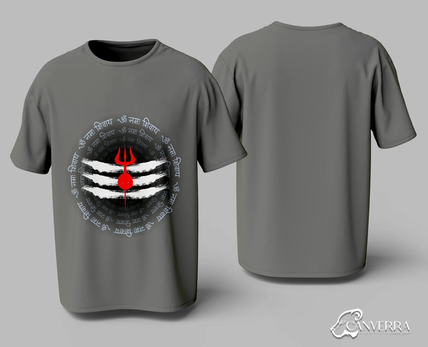 Shiva Trishul Tripundra Spiritual Graphic T-Shirt