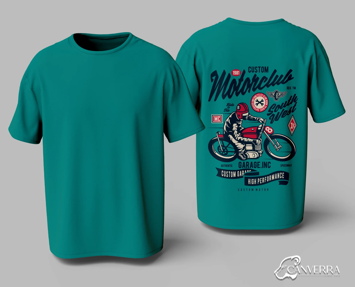 Vintage Motorclub Custom Garage T-shirt