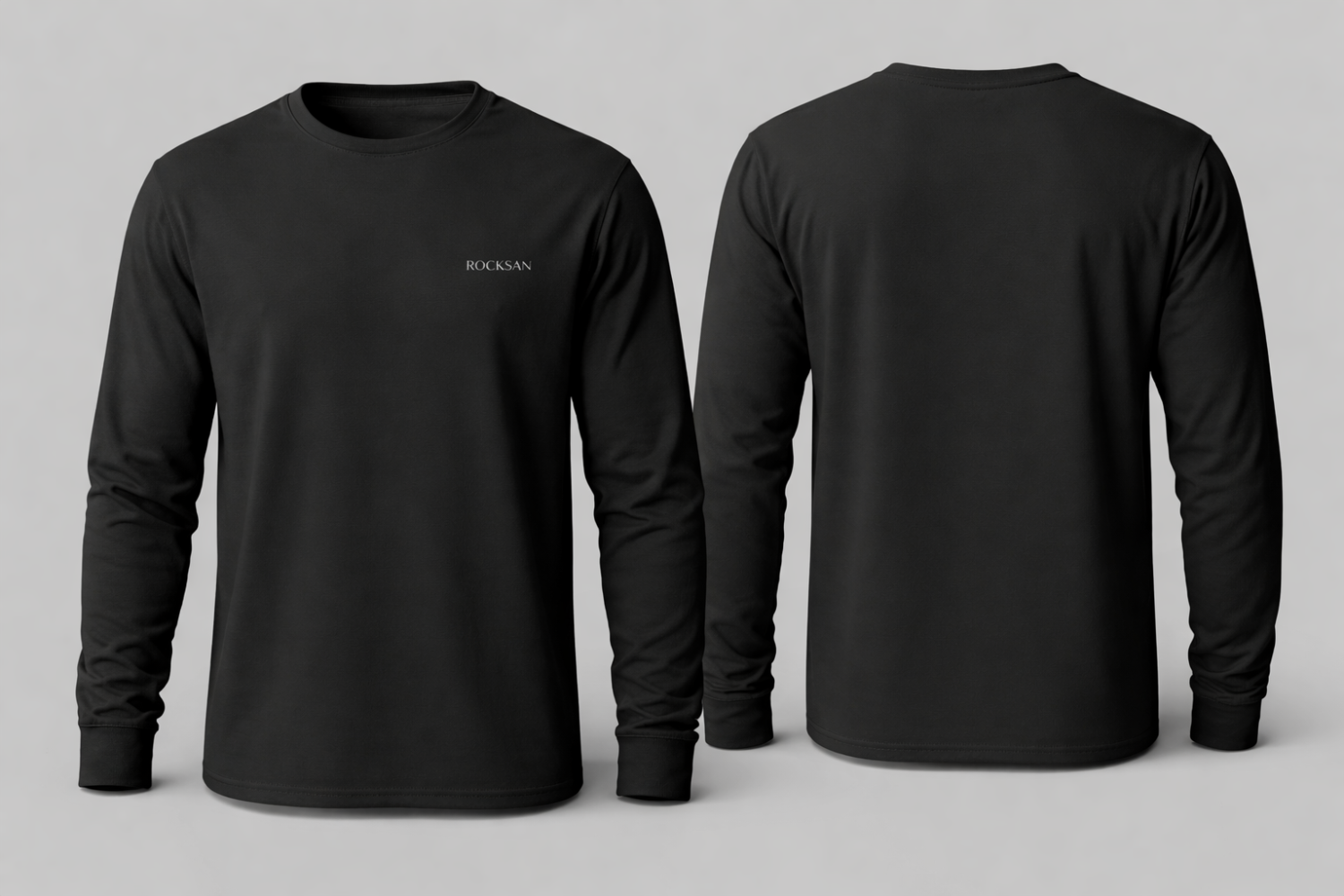 Rocksan Premium Full Sleeve Minimalist Cotton T-Shirt