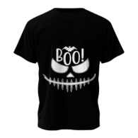 Boo! Spooky Face Halloween T-Shirt – Premium Cotton Unisex